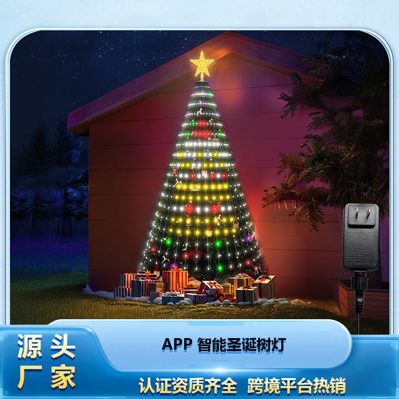 Bluetooth Smart Christmas Tree String Lights – 400 LED, App-Controlled, Colour Changing, USB