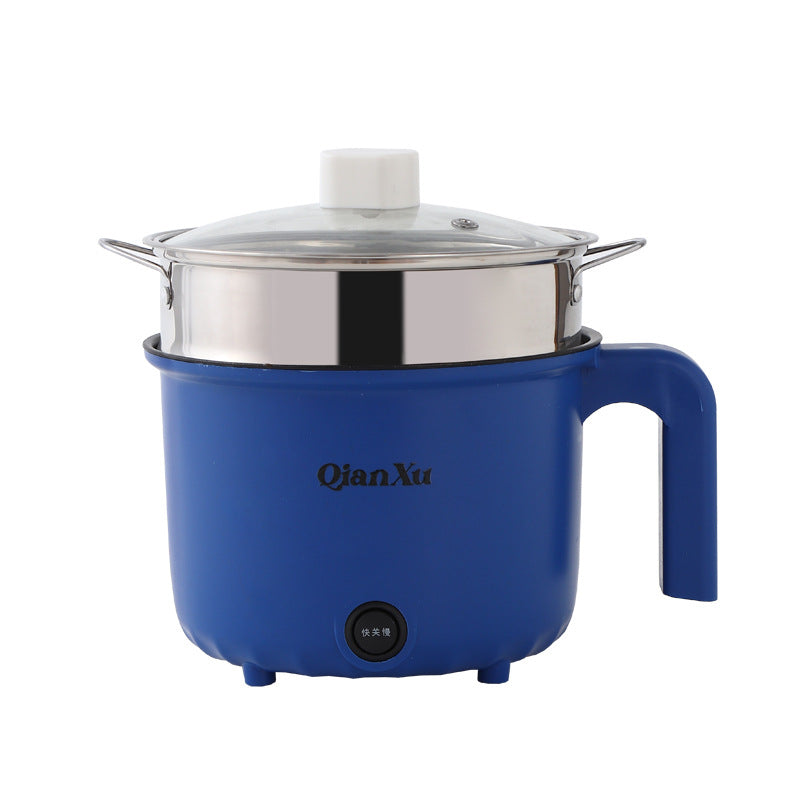 Mini Electric Cooking Pot – 2L, Multi-Function, Hot Pot & Steamer for 1–2 People, Ceramic Inner Tank
