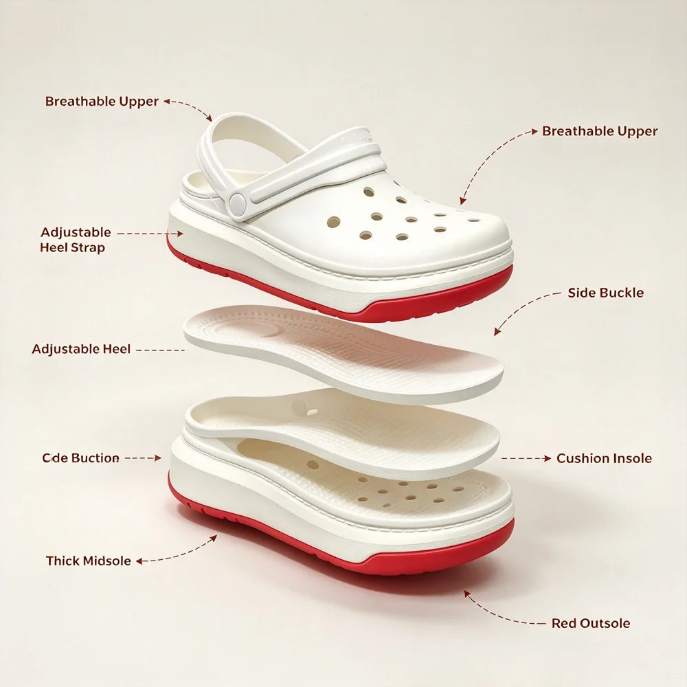 Crocs Classic Clog Slippers – Lightweight, All-Day Comfort, Unisex