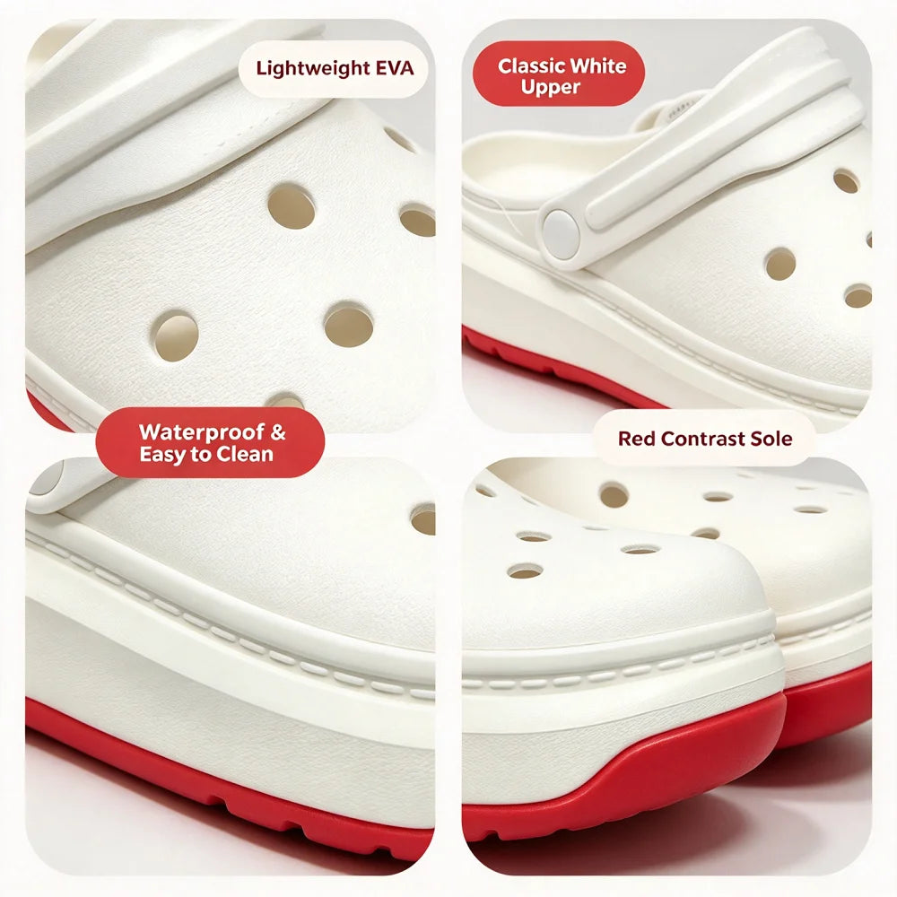 Crocs Classic Clog Slippers – Lightweight, All-Day Comfort, Unisex