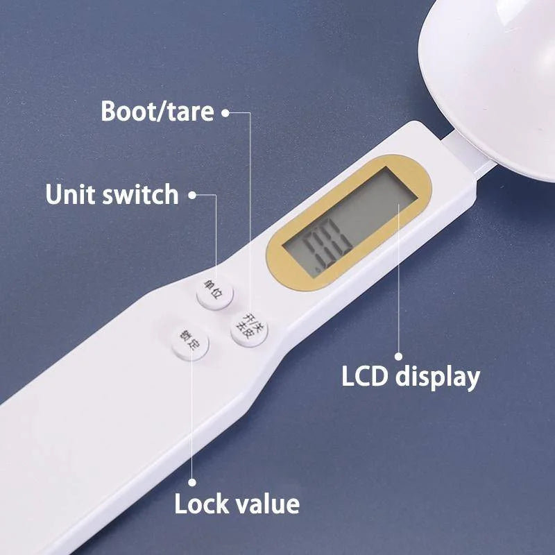 Digital Measuring Spoon Scale – 500g / 0.1g Precision, LCD Display, CE Certified, Kitchen Baking Tool