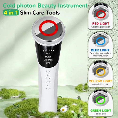 3-in-1 Face & Neck Beauty Device – EMS, Hot & Cold Modes, LED, Anti-Ageing
