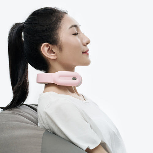 Smart Electric Neck & Shoulder Massager – Pulse, Heat Compress, 3 Modes, Blue