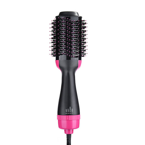 2-in-1 Hot Air Brush Hair Dryer – Ionic, 1000W, 3 Heat Settings, UK Plug